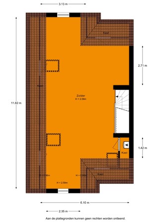 Floorplan - Noordveenweg 18, 2376 AR Nieuwe Wetering